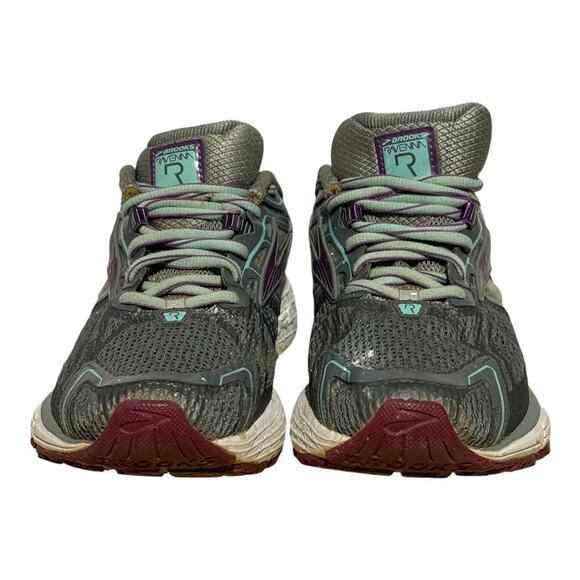 Brooks Ravenna 6 Gray Mint Plum Running Sneakers Women's Size 8 - Picture 2 of 8